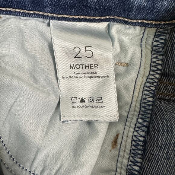 Mother The Hustler Ankle Fray Jeans – Size 25 – Medium Wash Stretch – MSRP $238 - Picture 7 of 9